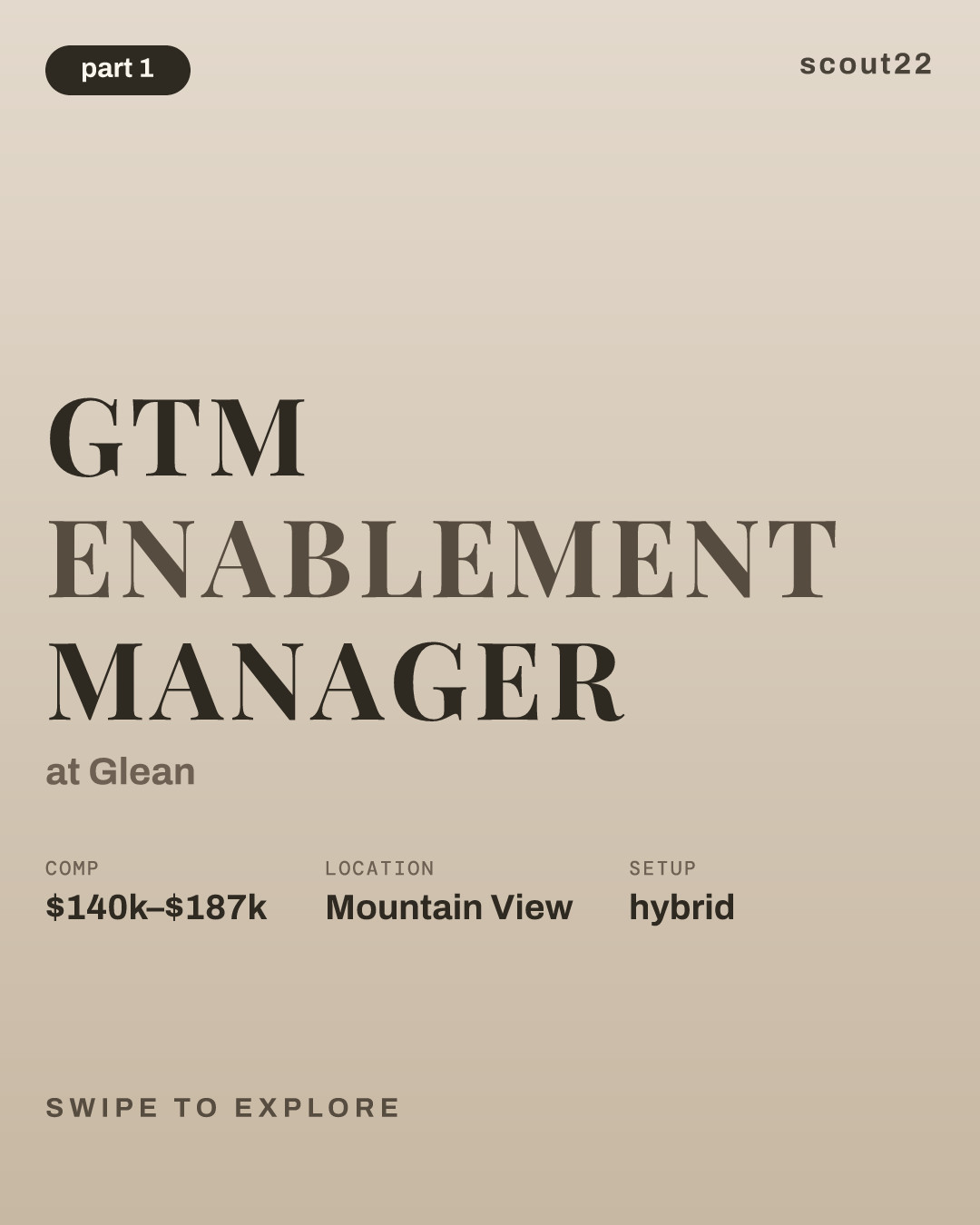 GTM Enablement Manager at Glean