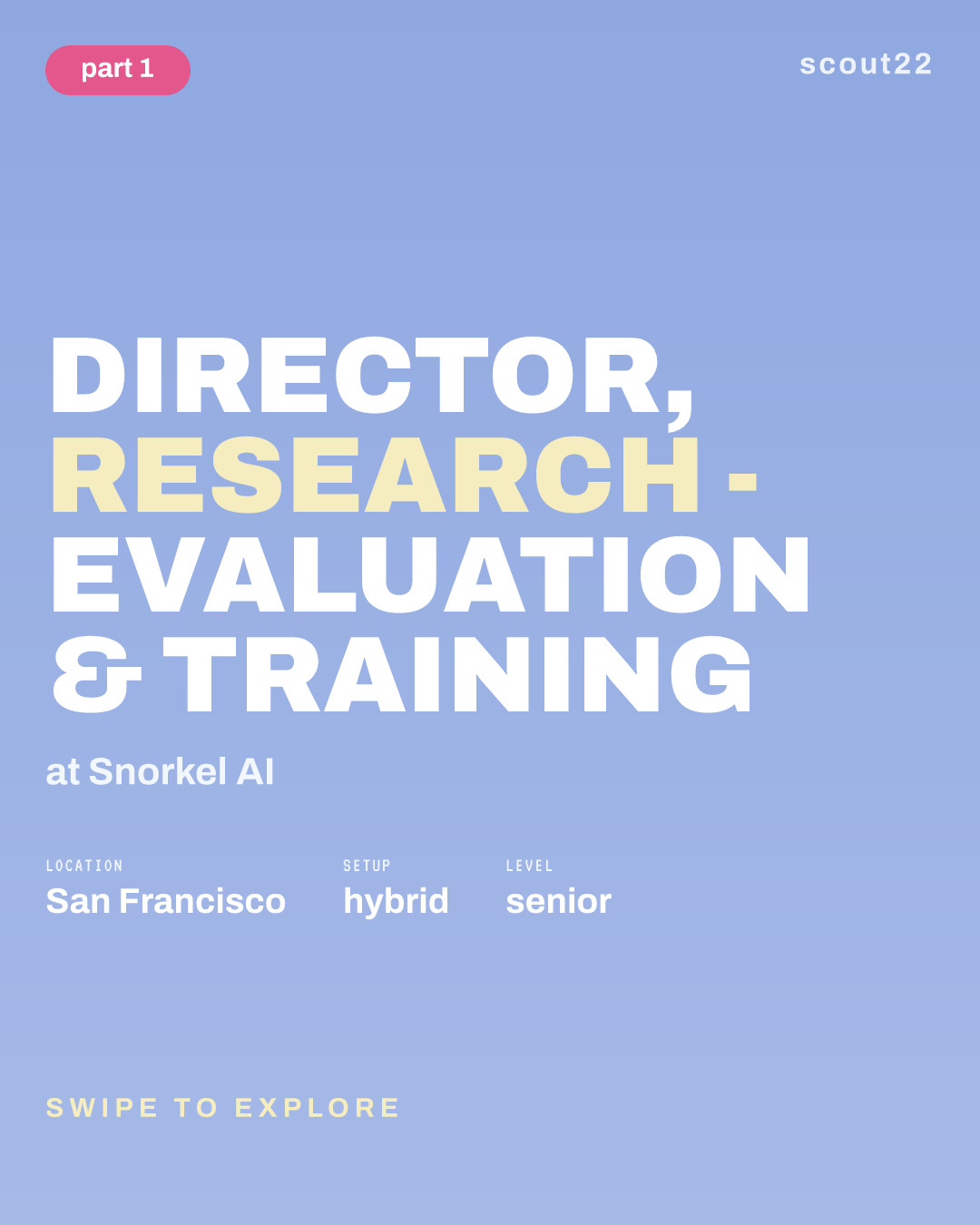Director, Research - Evaluation & Training at Snorkel AI