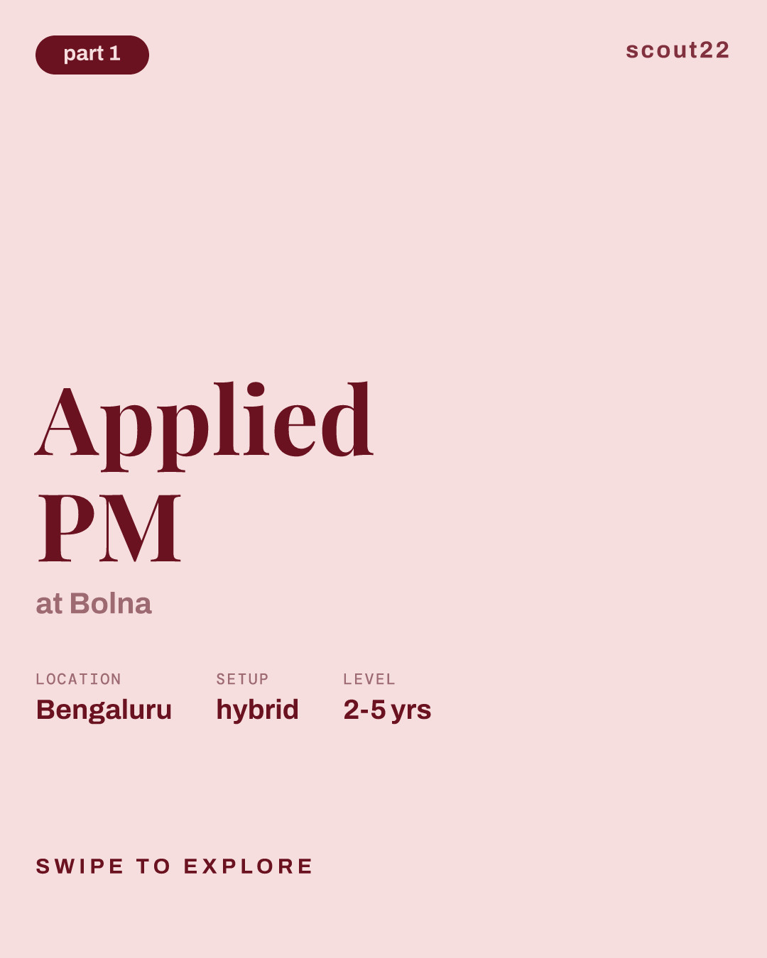 Applied PM at Bolna