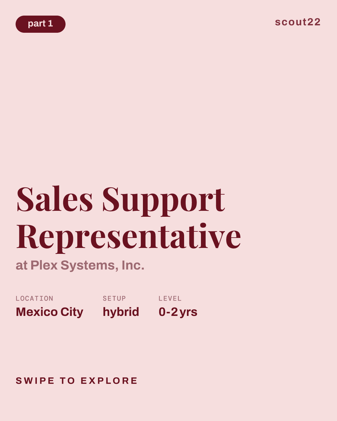 Sales Support Representative at Plex Systems, Inc.