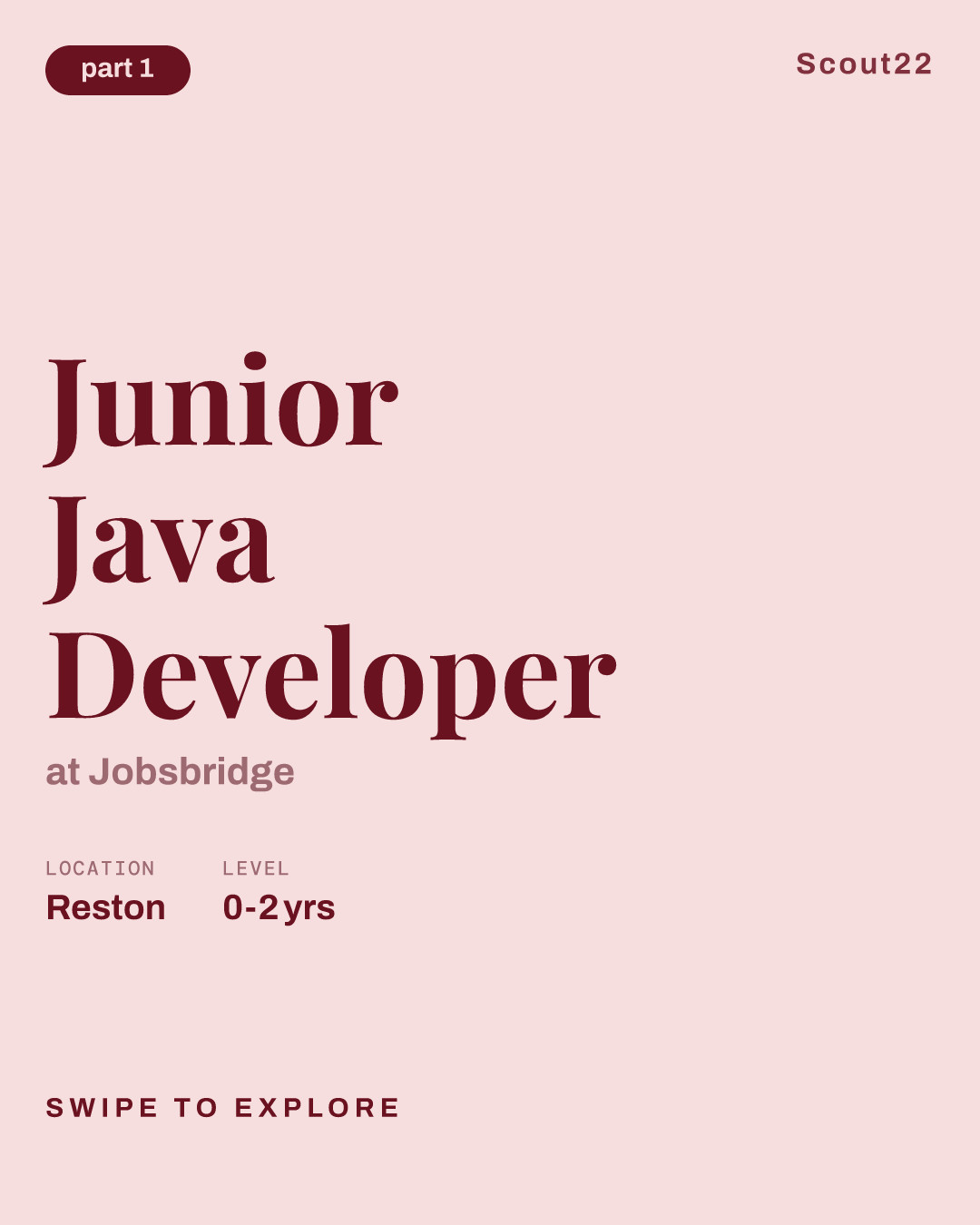 Junior Java Developer at Jobsbridge