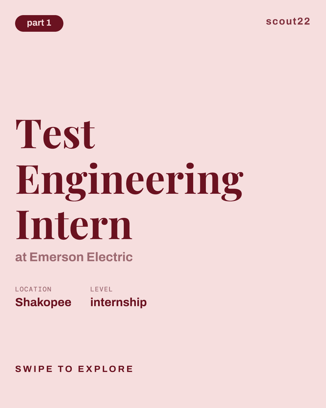 Test Engineering Intern at Emerson Electric