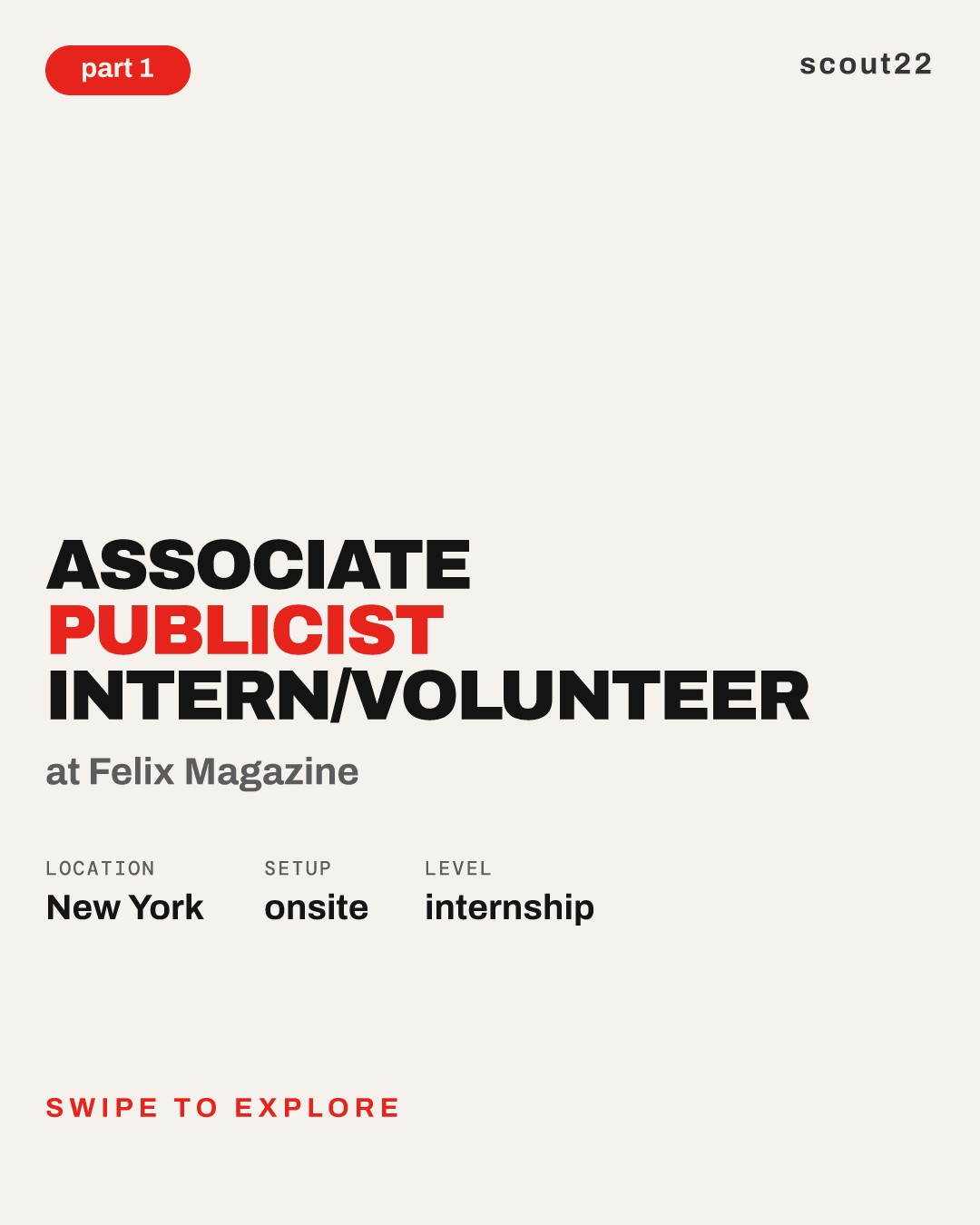 Associate Publicist Intern/Volunteer at Felix Magazine