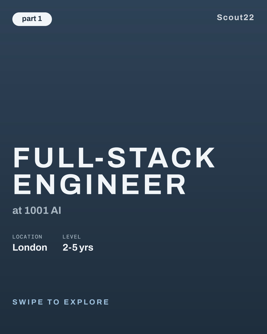 Full-Stack Engineer at 1001 AI