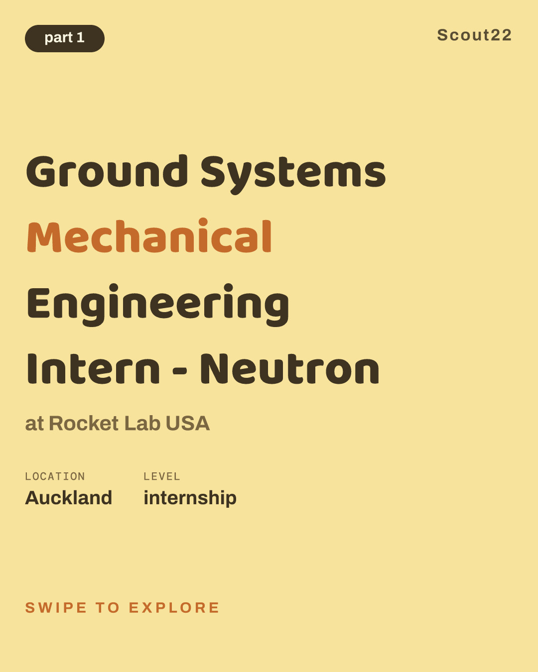 Ground Systems Mechanical Engineering Intern - Neutron at Rocket Lab USA