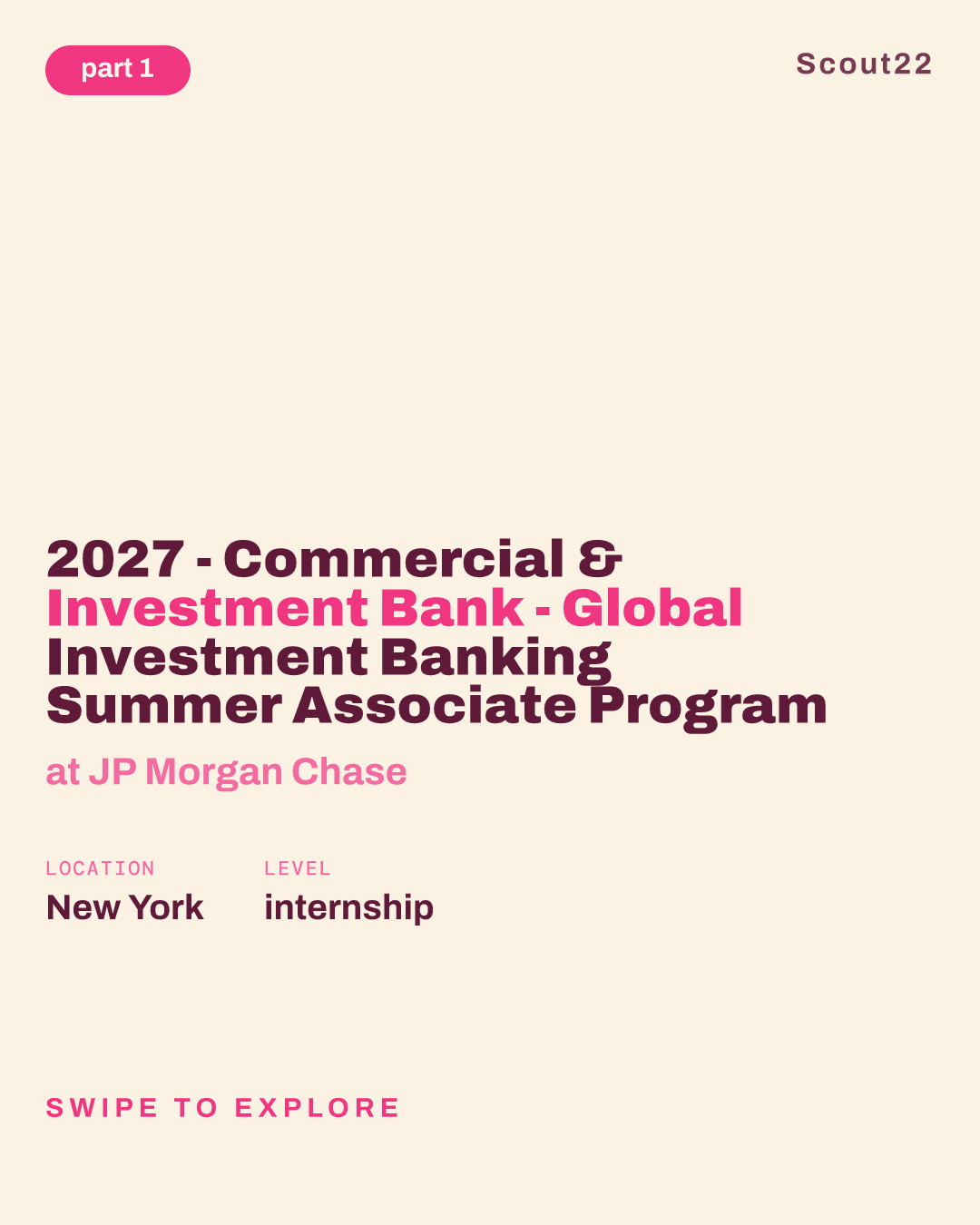 2027 - Commercial & Investment Bank - Global Investment Banking Summer Associate Program at JP Morgan Chase