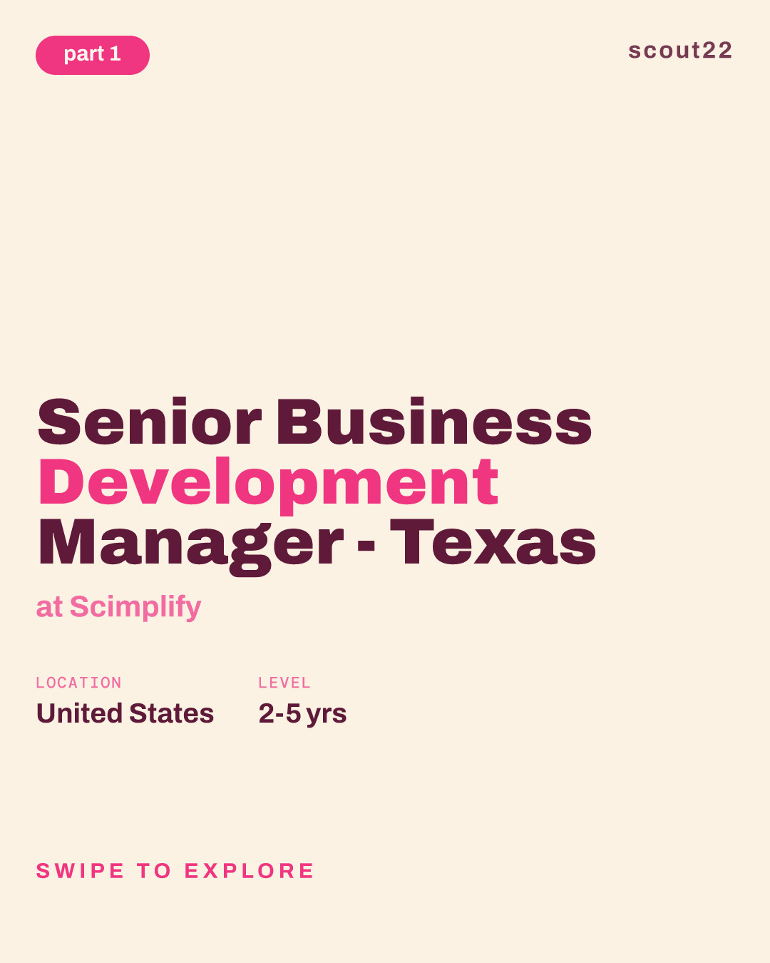 Senior Business Development Manager - Texas at Scimplify