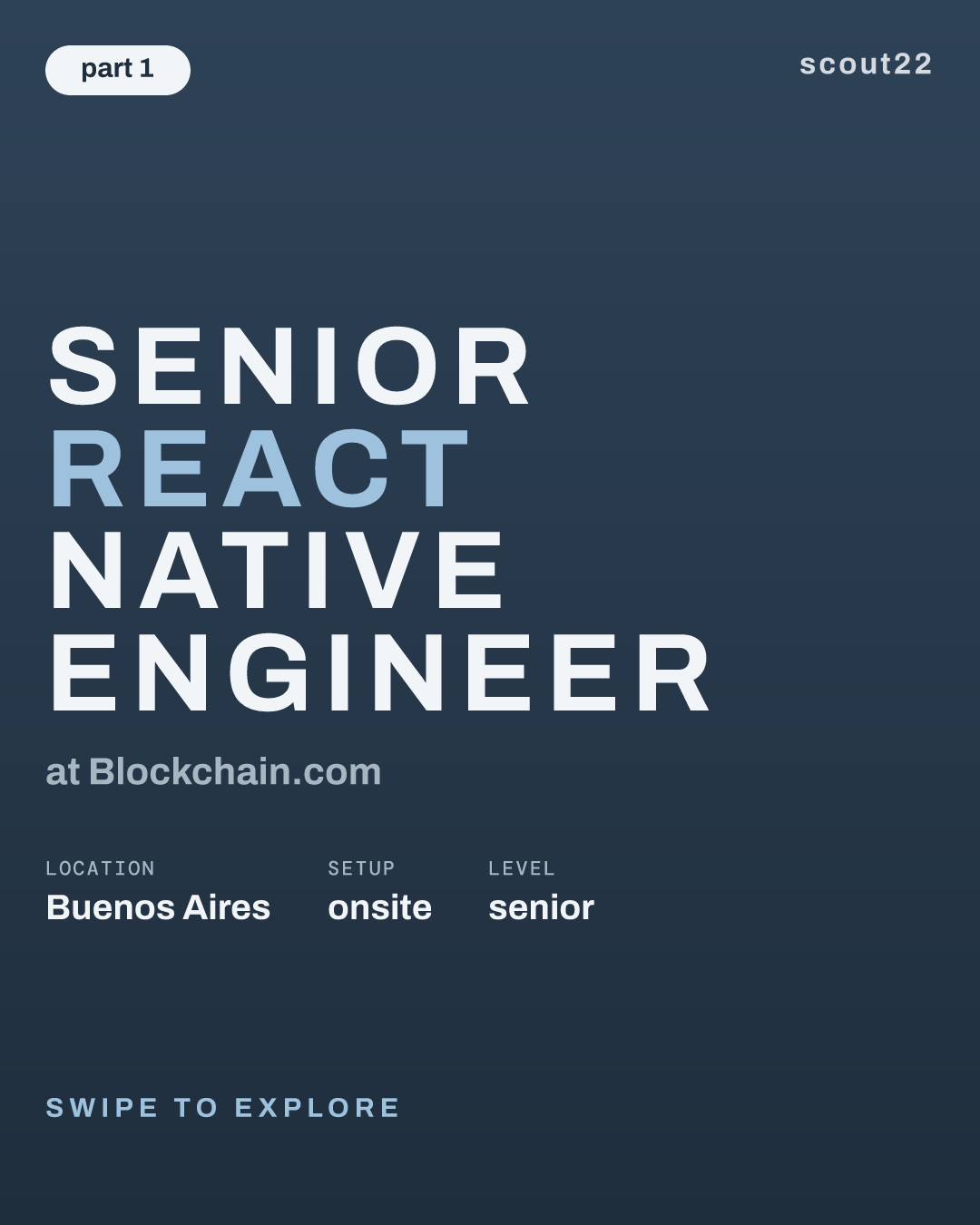 Senior React Native Engineer at Blockchain.com