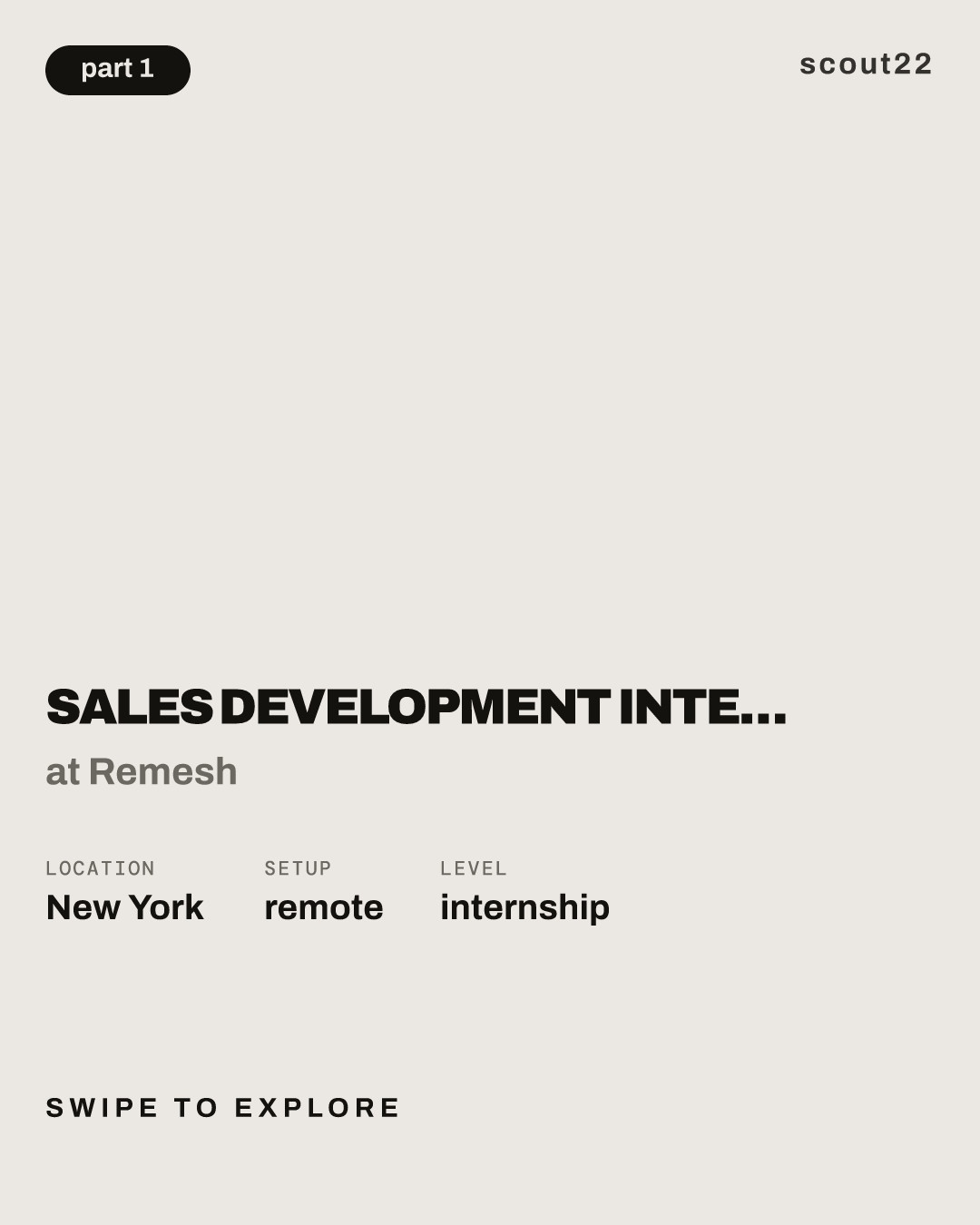 Sales Development Internship - Spring 2025 at Remesh