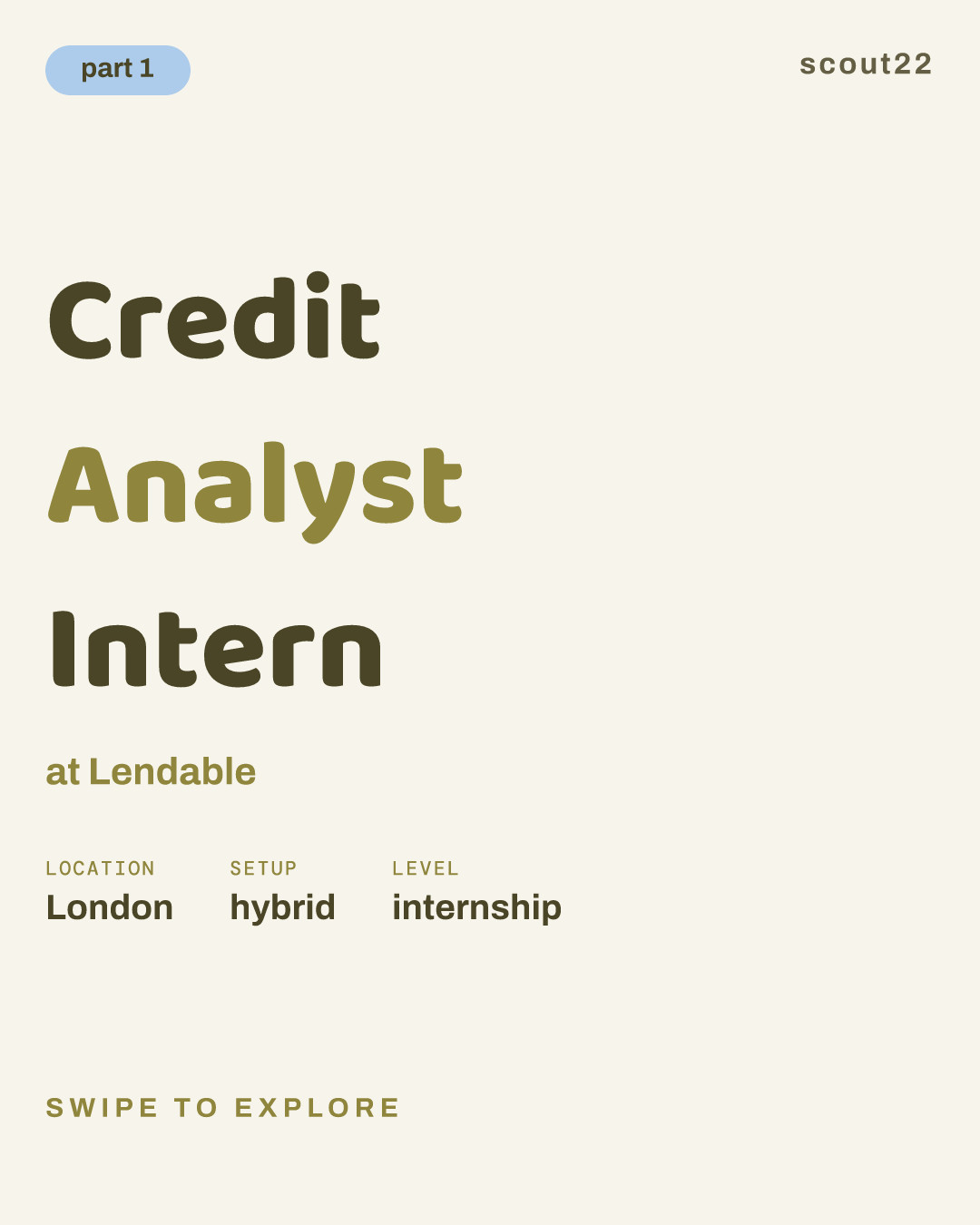 Credit Analyst Intern at Lendable