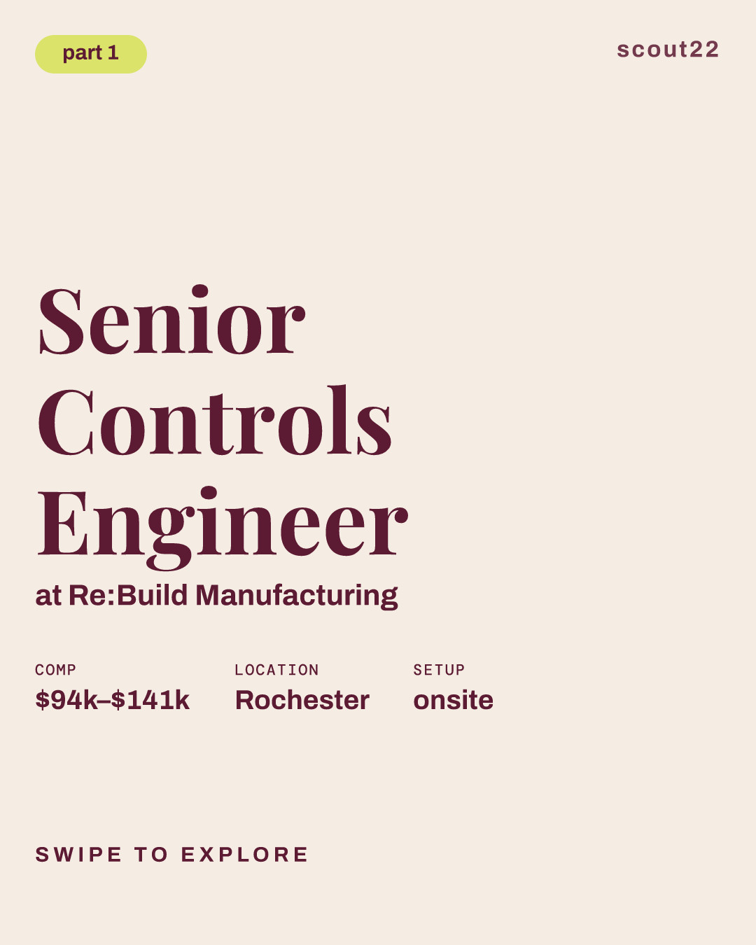 Senior Controls Engineer at Re:Build Manufacturing