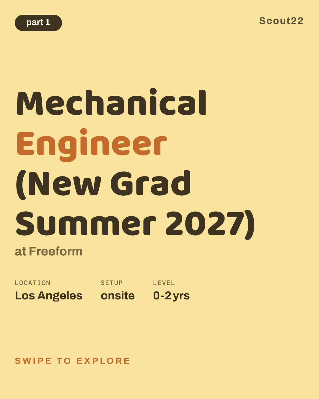 Mechanical Engineer (New Grad Summer 2027) at Freeform