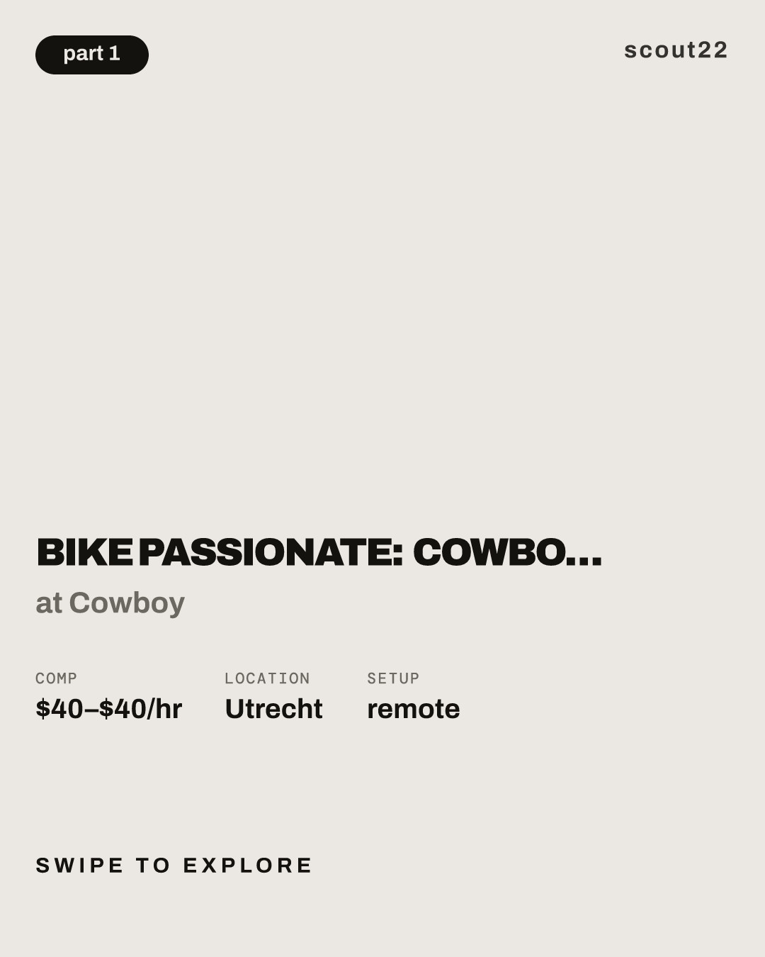 Bike Passionate: Cowboy Mobile Service Technician - Utrecht at Cowboy