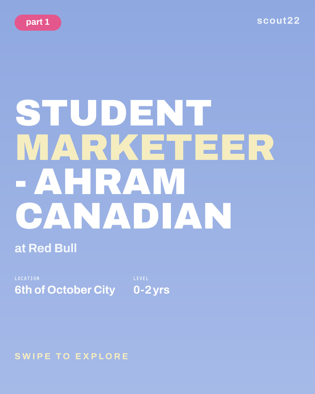 Student Marketeer - Ahram Canadian at Red Bull