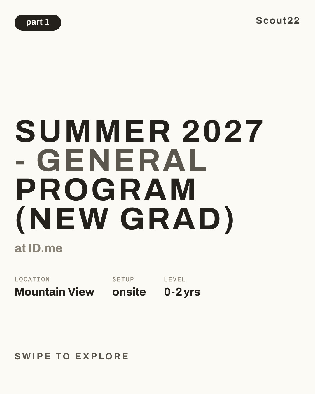 Summer 2027 - General Program (New Grad) at ID.me
