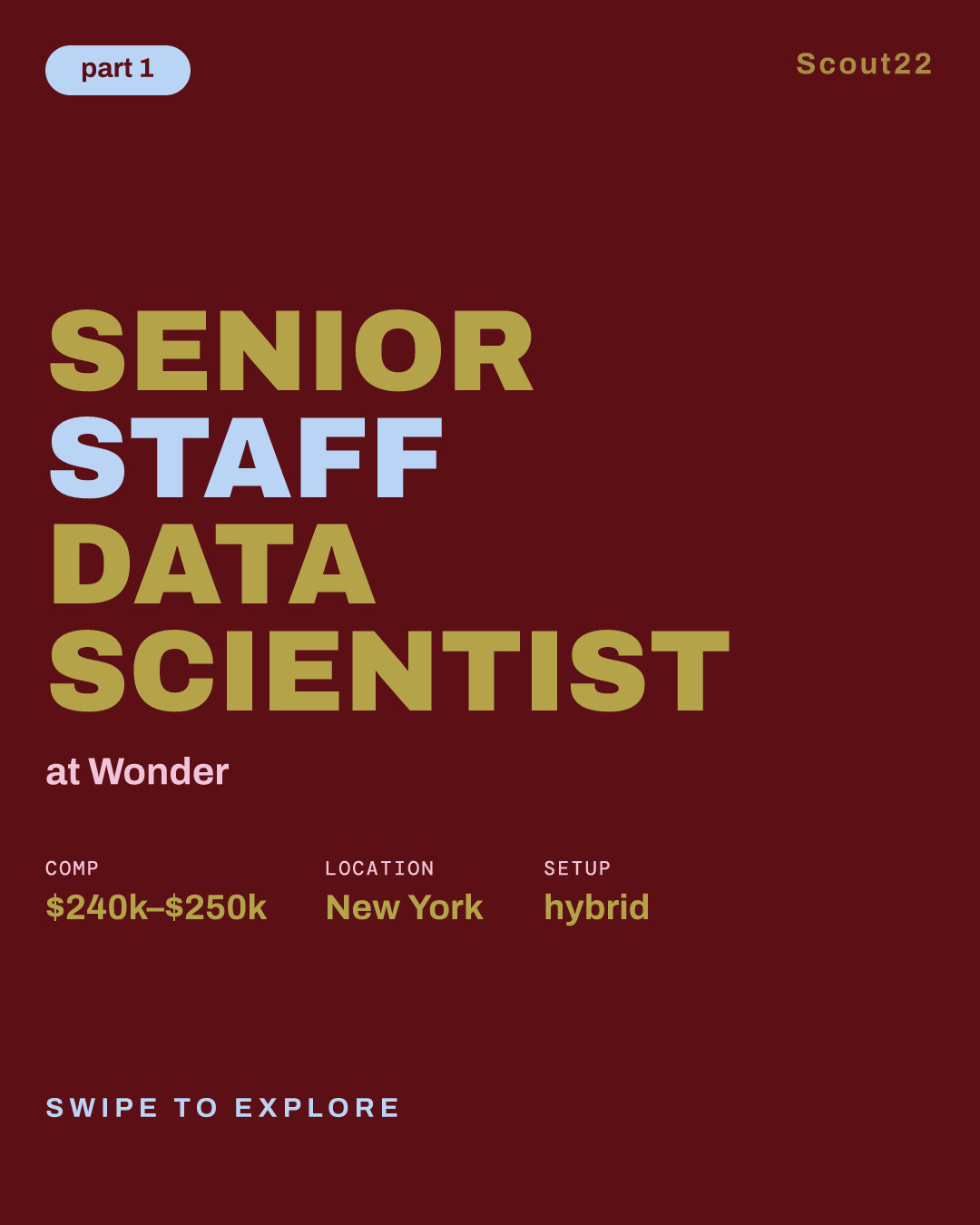 Senior Staff Data Scientist at Wonder