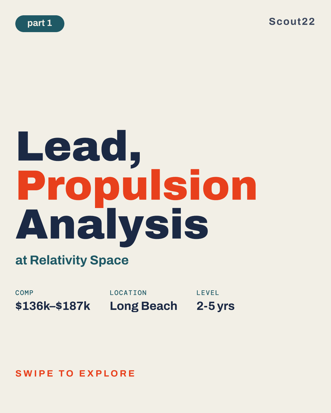 Lead, Propulsion Analysis at Relativity Space