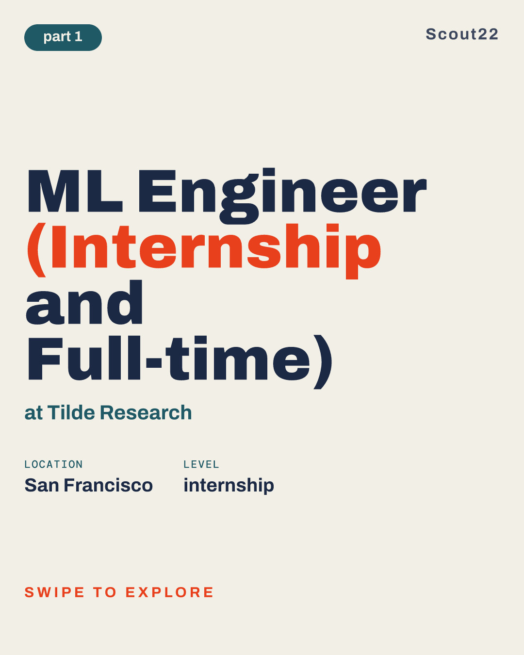 ML Engineer (Internship and Full-time) at Tilde Research