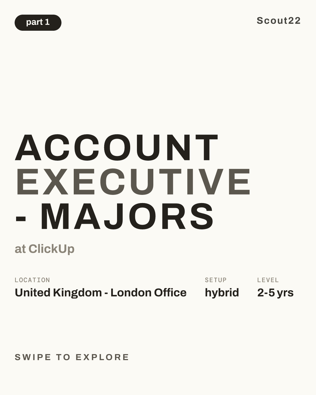 Account Executive - Majors at ClickUp