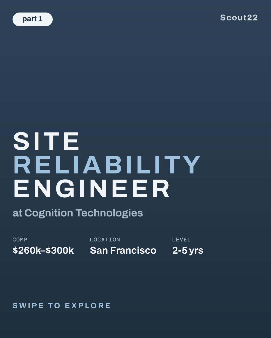 Site Reliability Engineer at Cognition Technologies