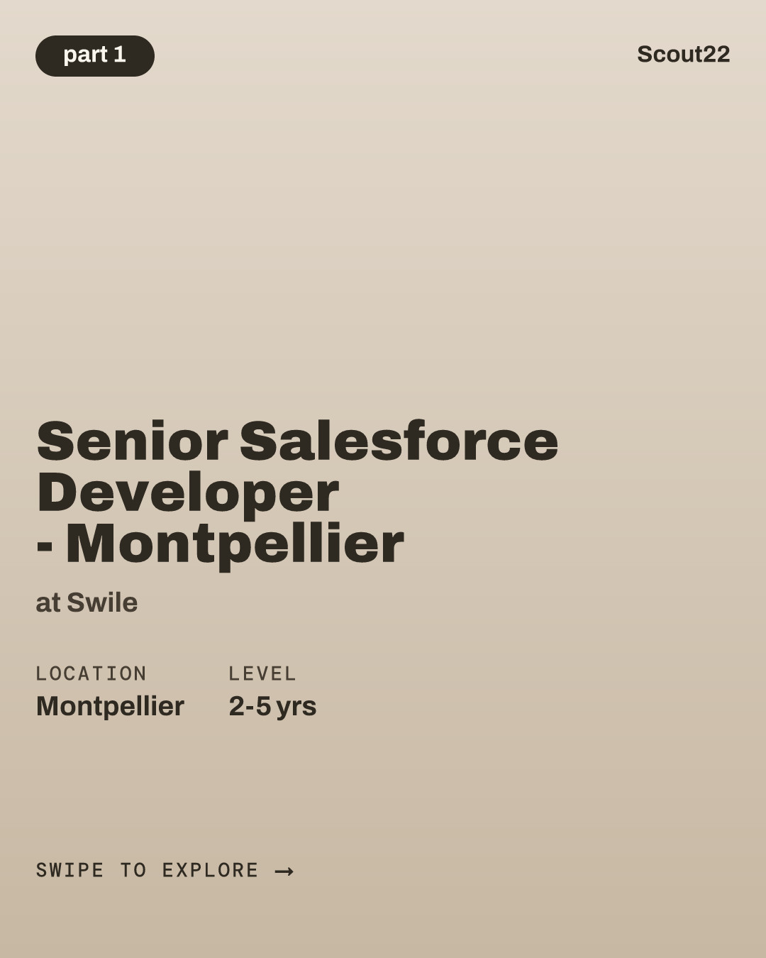 Senior Salesforce Developer - Montpellier at Swile