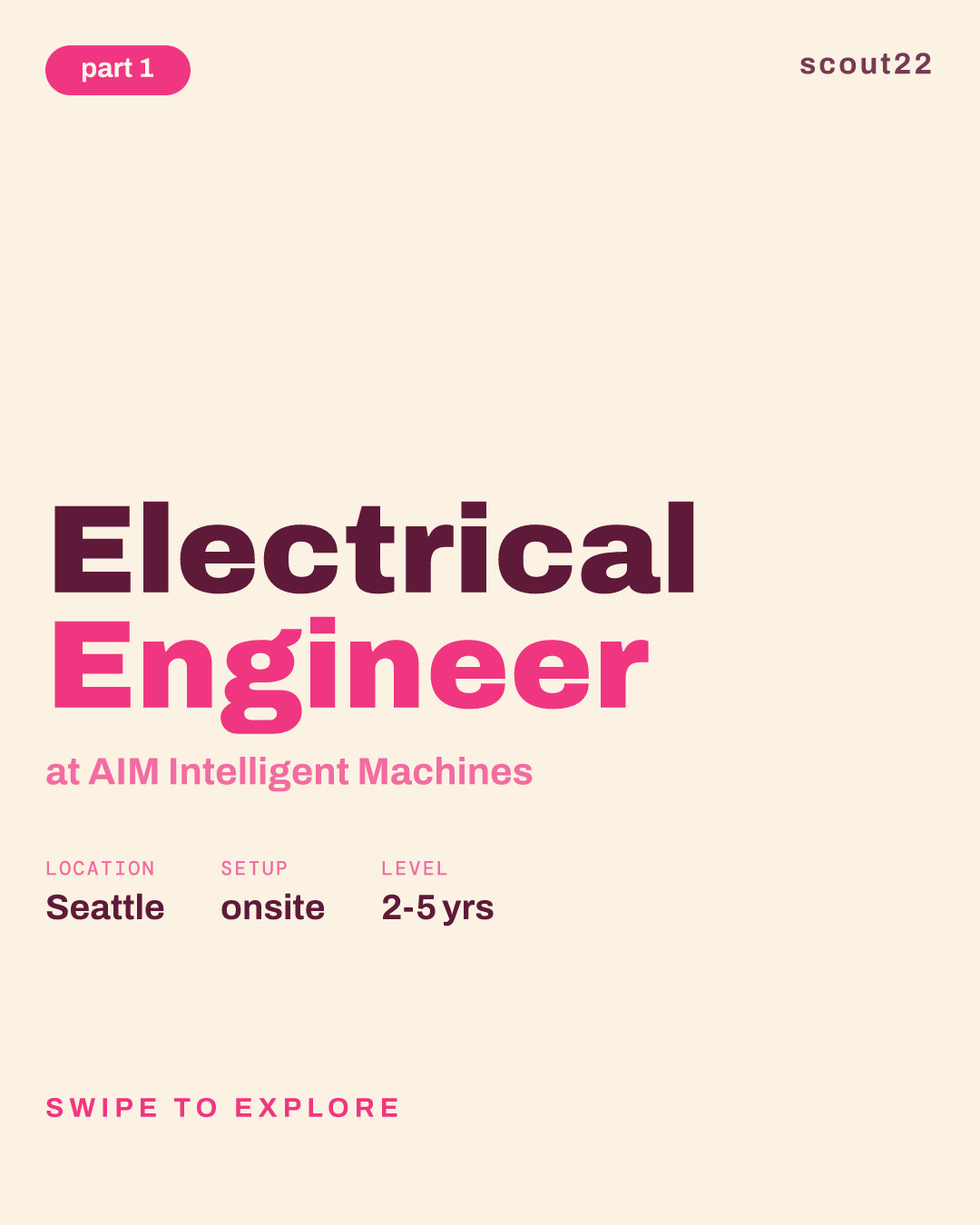 Electrical Engineer at AIM Intelligent Machines