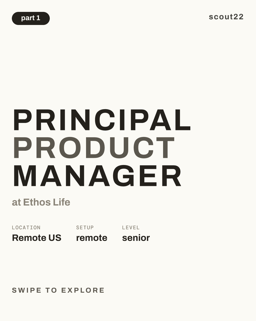 Principal Product Manager at Ethos Life