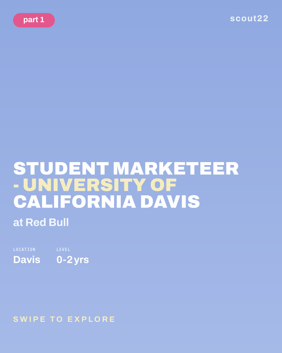 Student Marketeer - University of California Davis at Red Bull