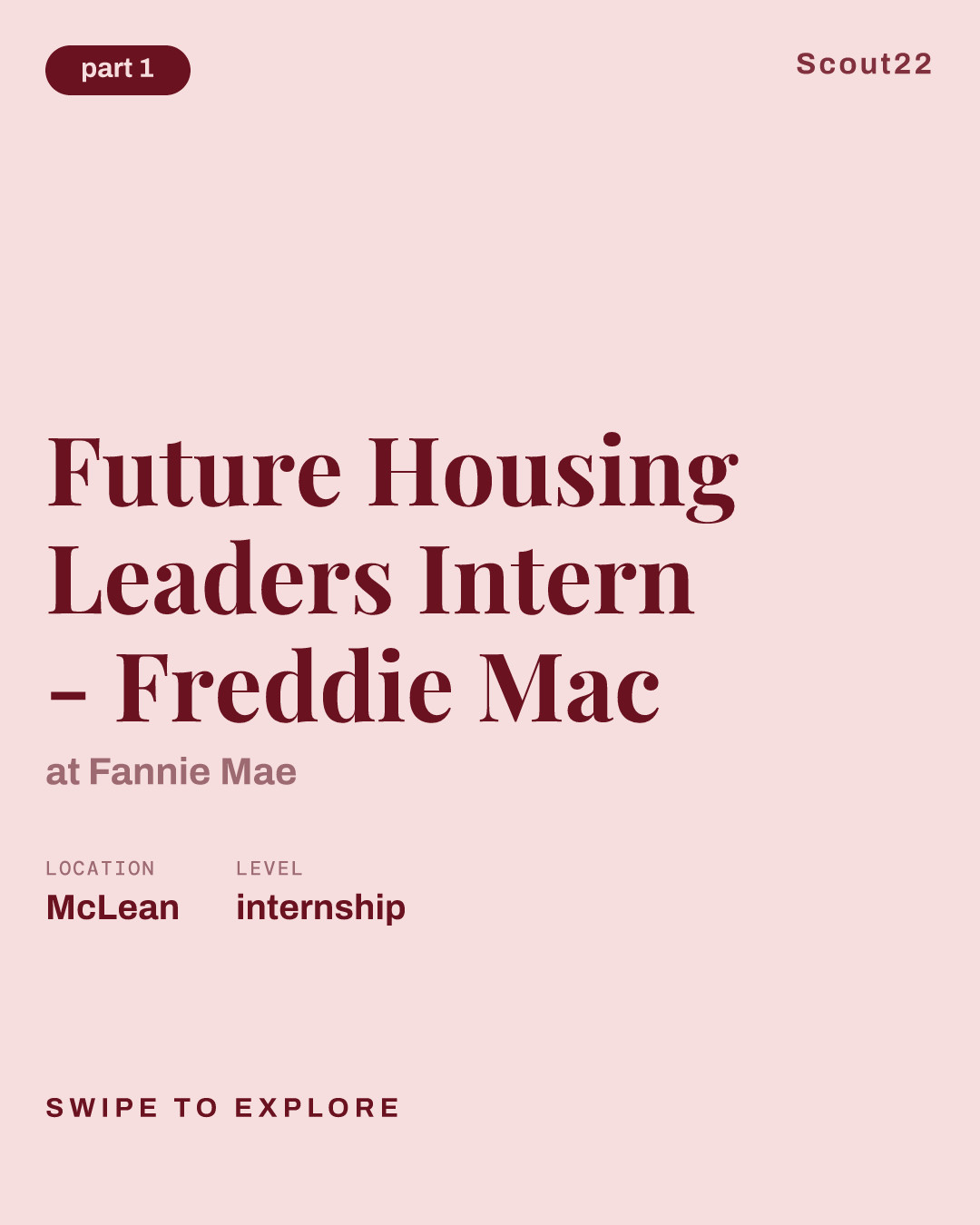 Future Housing Leaders Intern - Freddie Mac at Fannie Mae