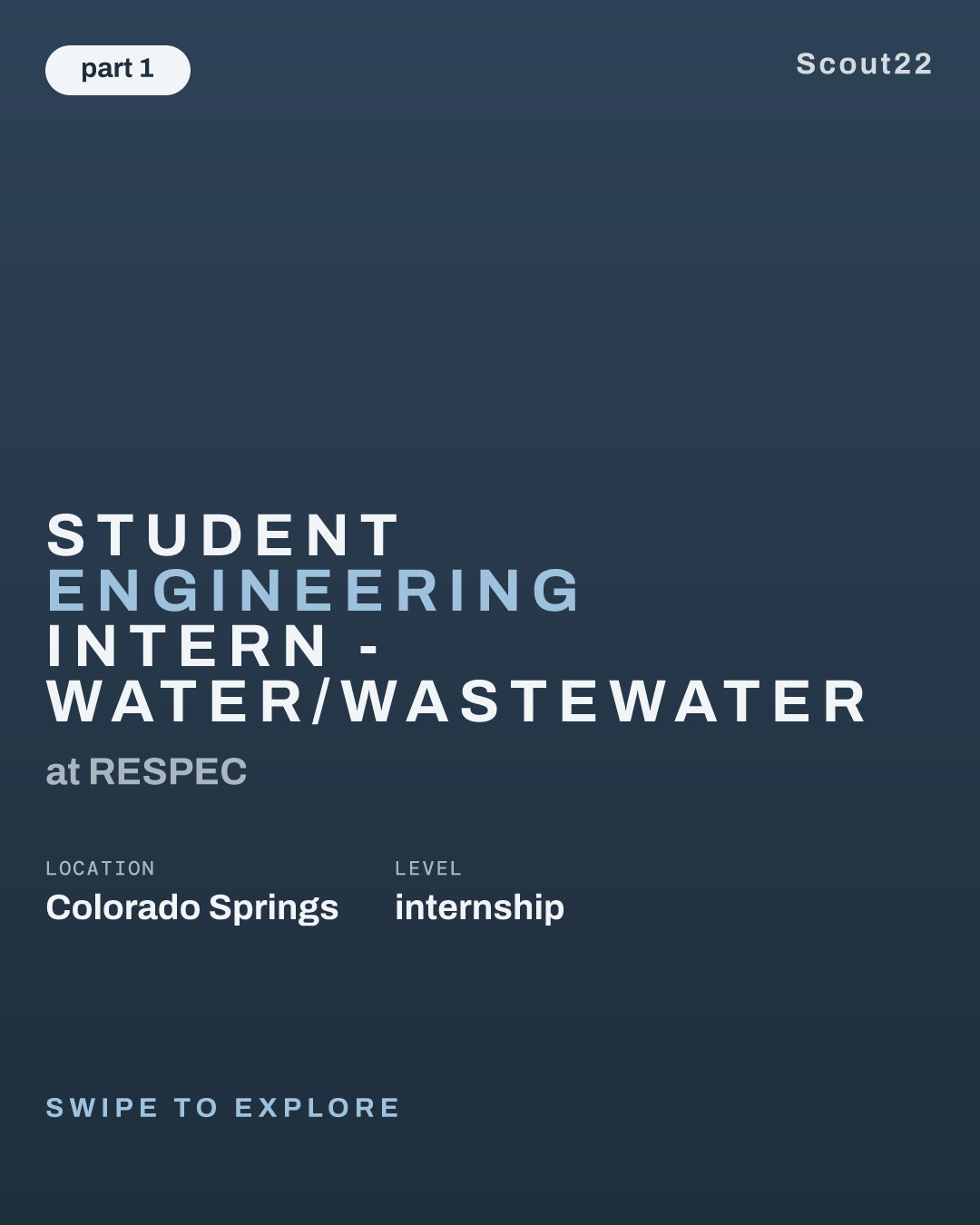 Student Engineering Intern - Water/Wastewater at RESPEC