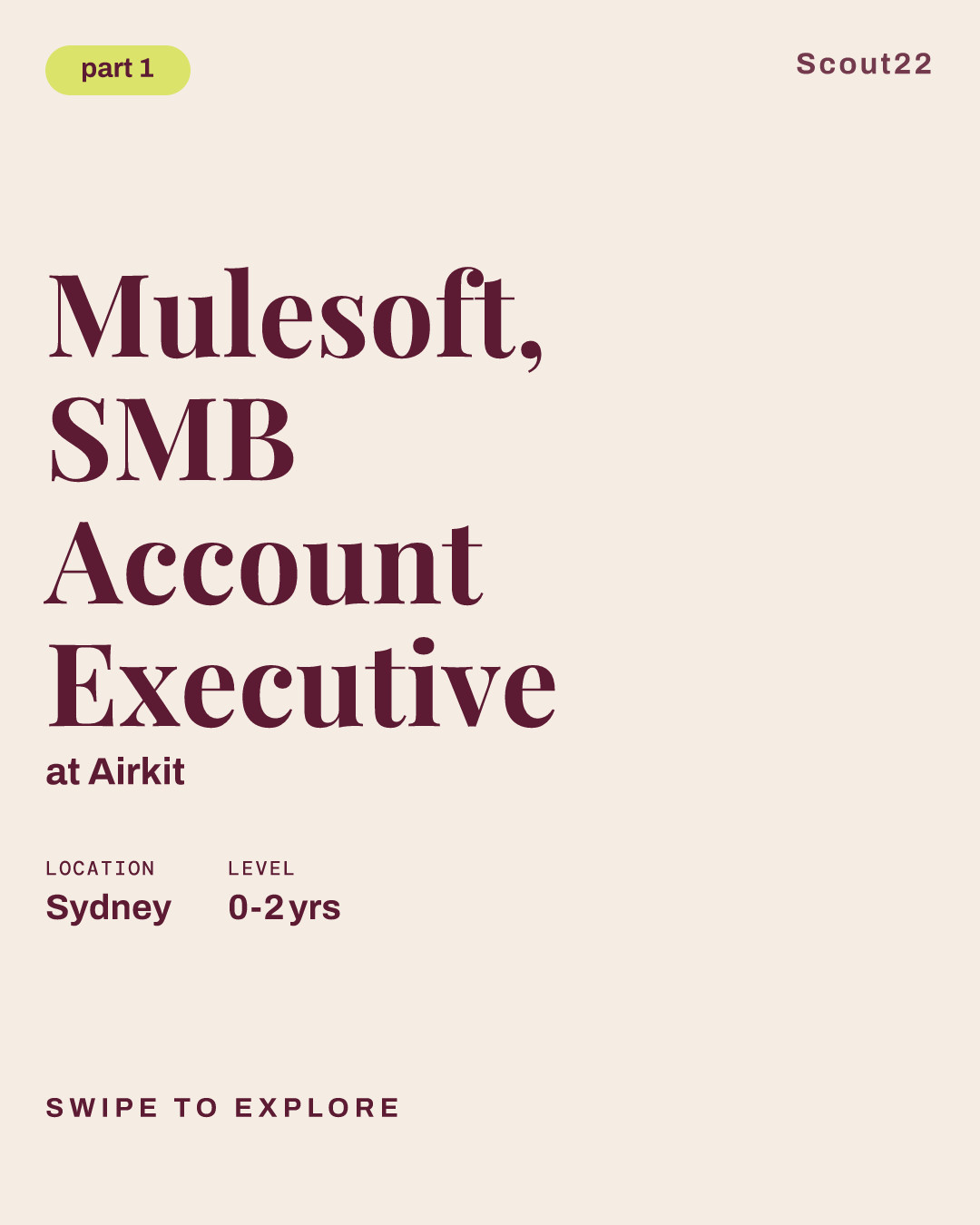 Mulesoft, SMB Account Executive at Airkit
