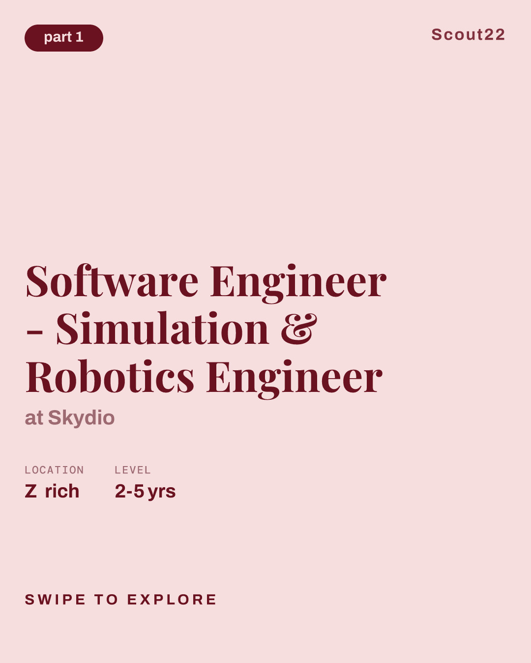 Software Engineer - Simulation & Robotics Engineer at Skydio