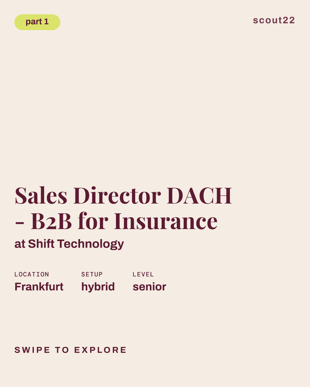 Sales Director DACH - B2B for Insurance at Shift Technology