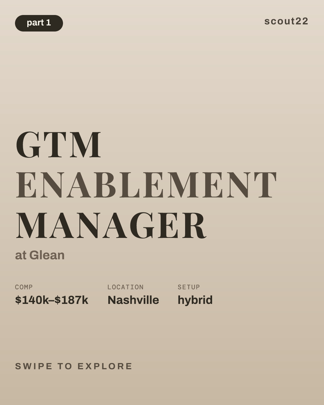 GTM Enablement Manager at Glean