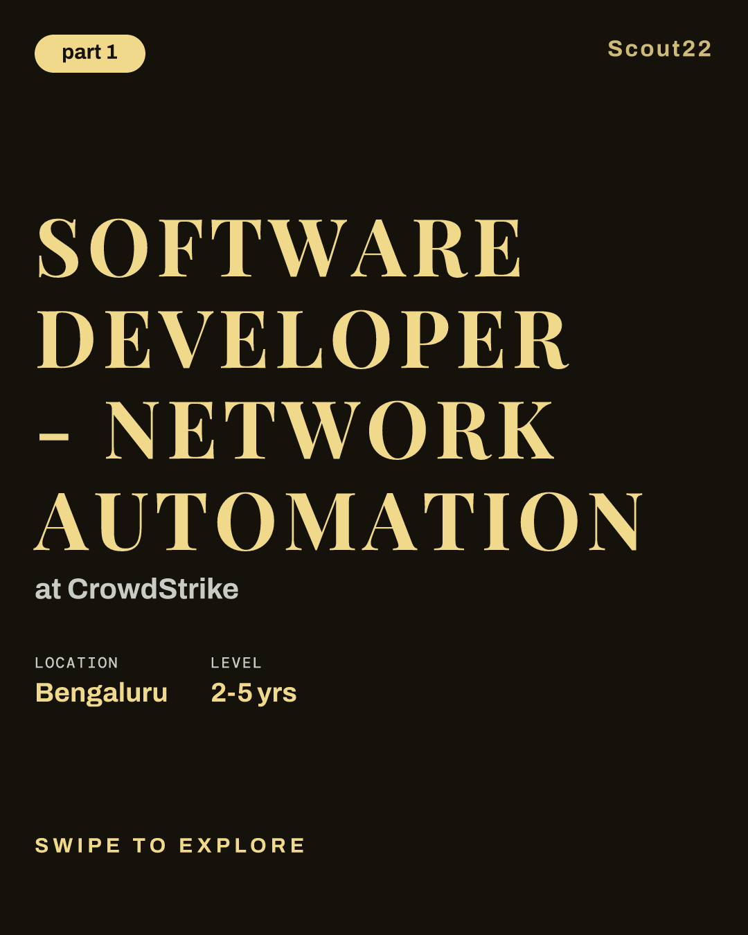 Software Developer - Network Automation at CrowdStrike