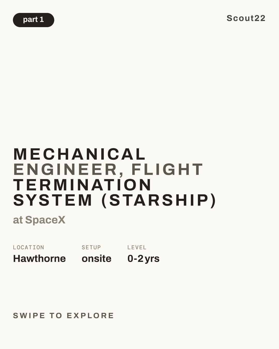 Mechanical Engineer, Flight Termination System (Starship) at SpaceX