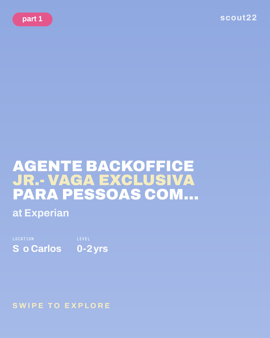 Agente Backoffice Jr.- Vaga Exclusiva para Pessoas Com Deficiência (PcD) at Experian