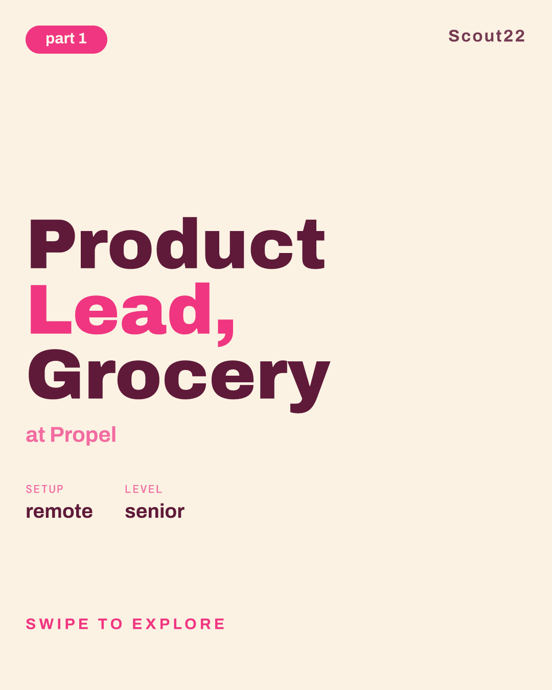 Product Lead, Grocery at Propel