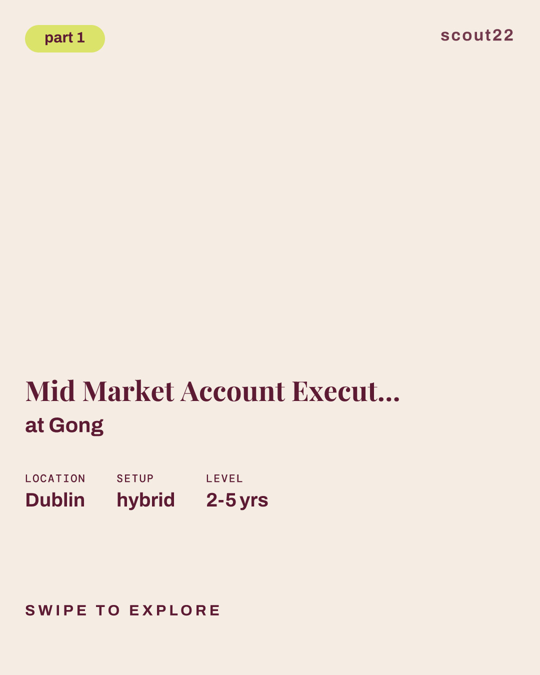 Mid Market Account Executive, Financial Services at Gong