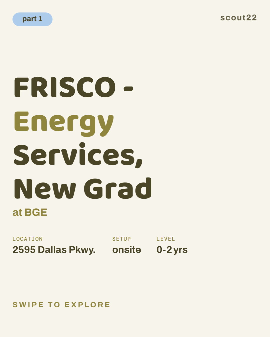 FRISCO - Energy Services, New Grad at BGE