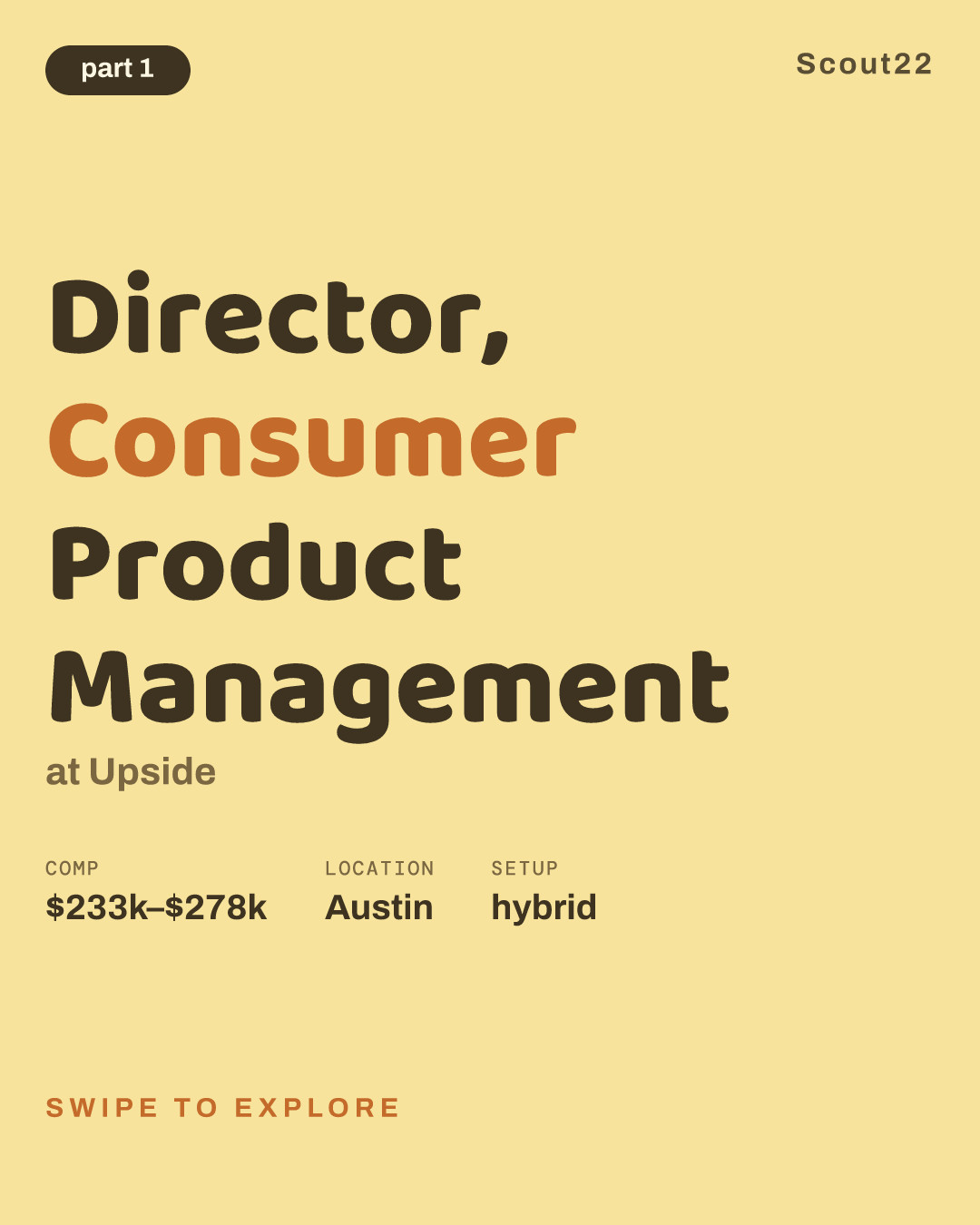 Director, Consumer Product Management at Upside