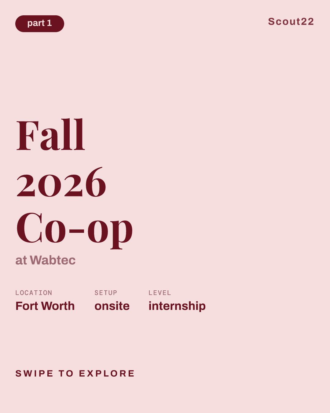 Fall 2026 Co-op at Wabtec