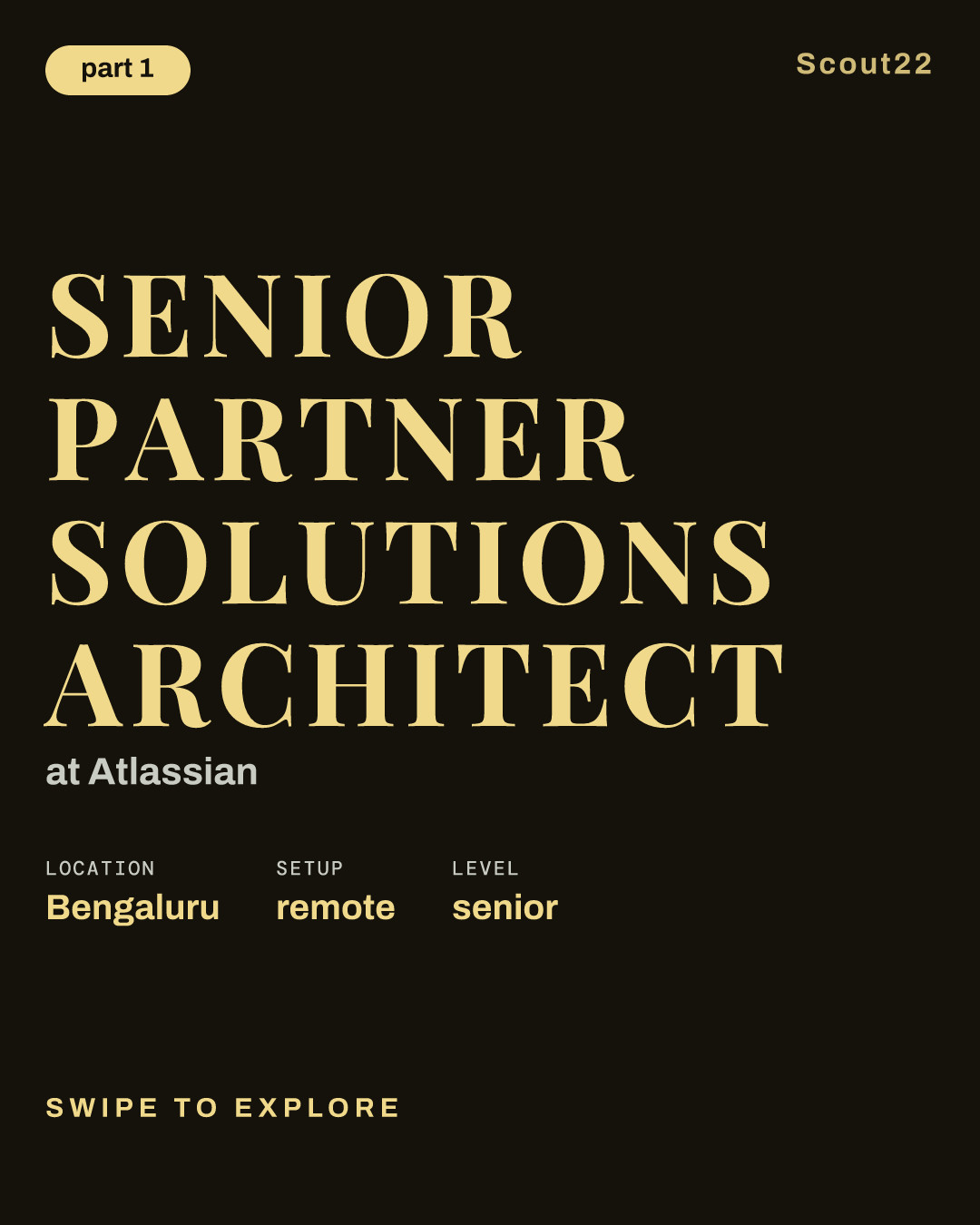 Senior Partner Solutions Architect at Atlassian
