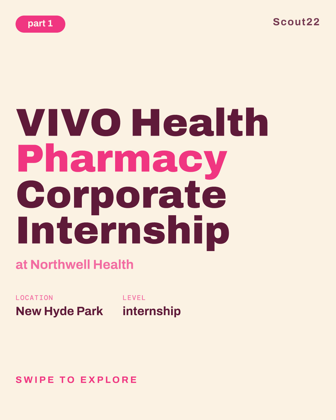 VIVO Health Pharmacy Corporate Internship at Northwell Health