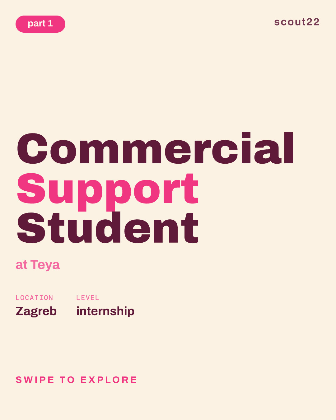Commercial Support Student at Teya