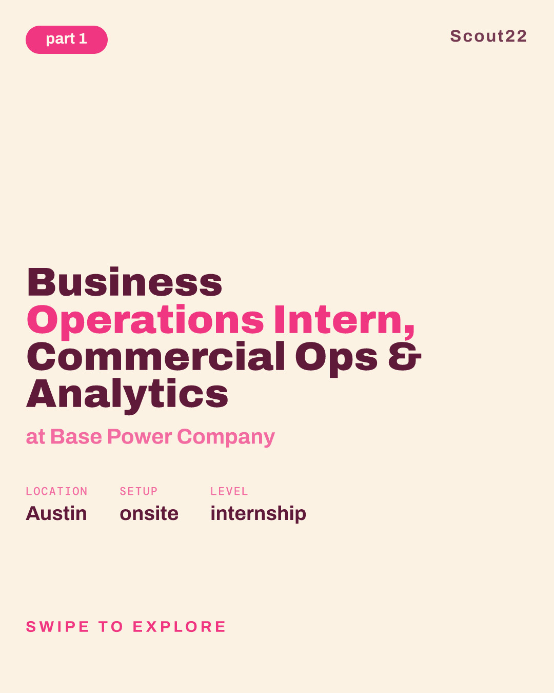 Business Operations Intern, Commercial Ops & Analytics at Base Power Company