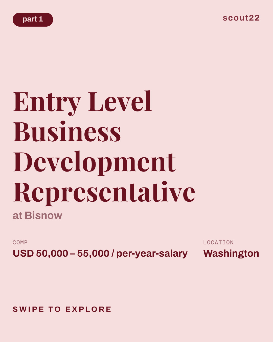 Entry Level Business Development Representative at Bisnow