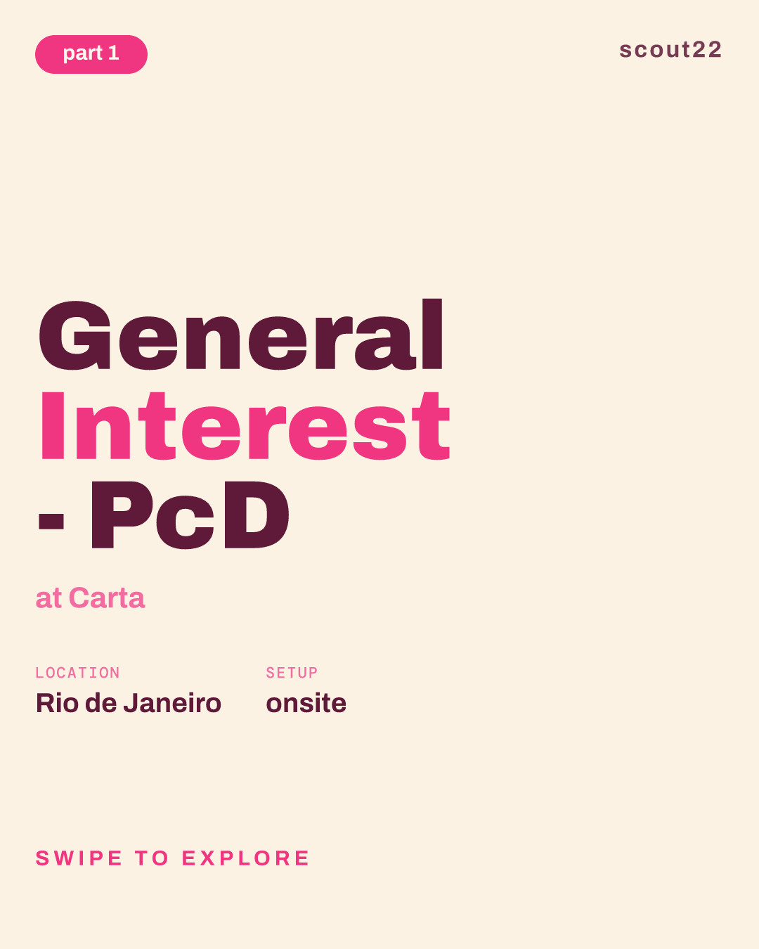 General Interest - PcD at Carta