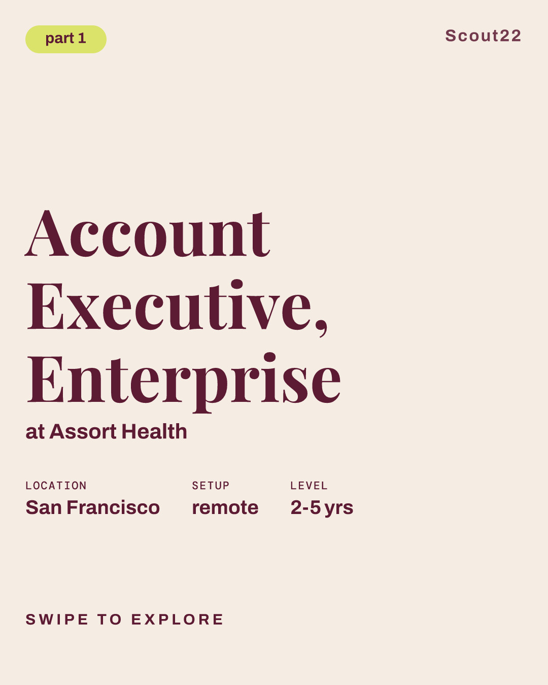 Account Executive, Enterprise at Assort Health