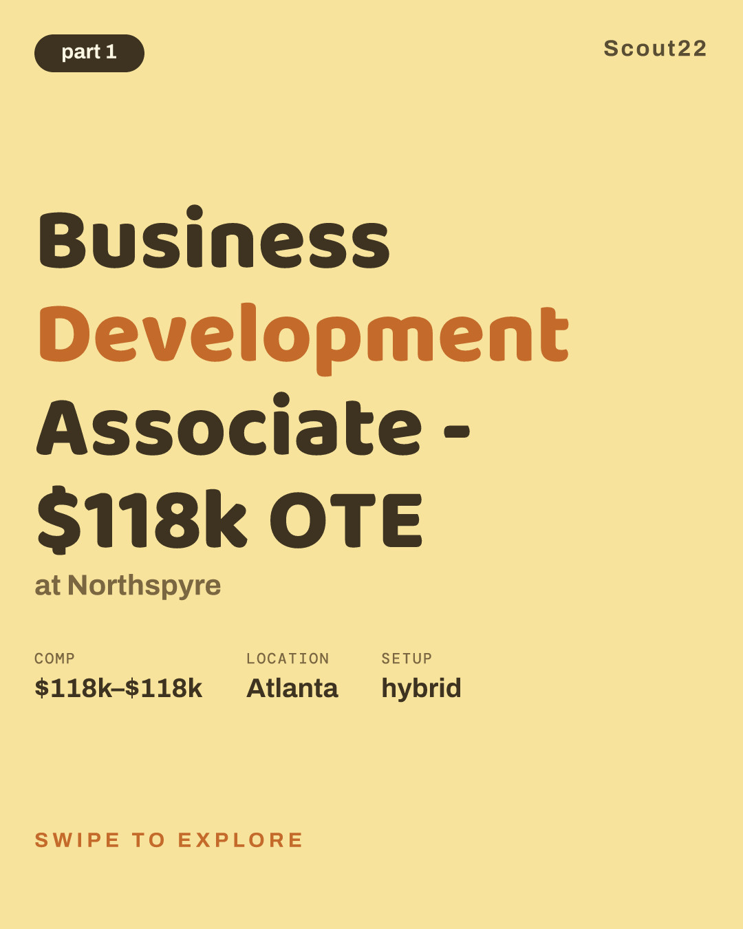 Business Development Associate - $118k OTE at Northspyre